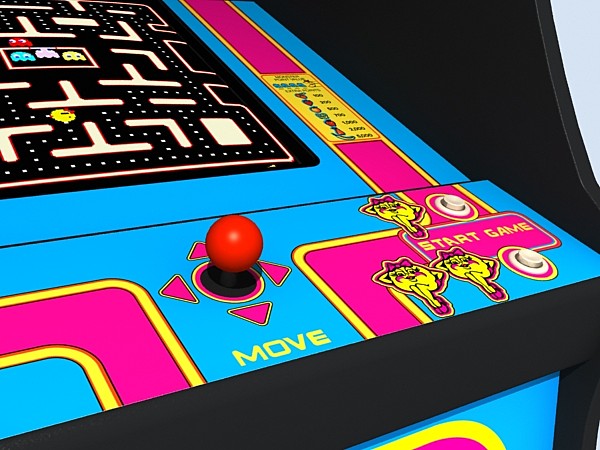3d ms pac-man arcade - ms pac-man arcade by monkeyodoom
